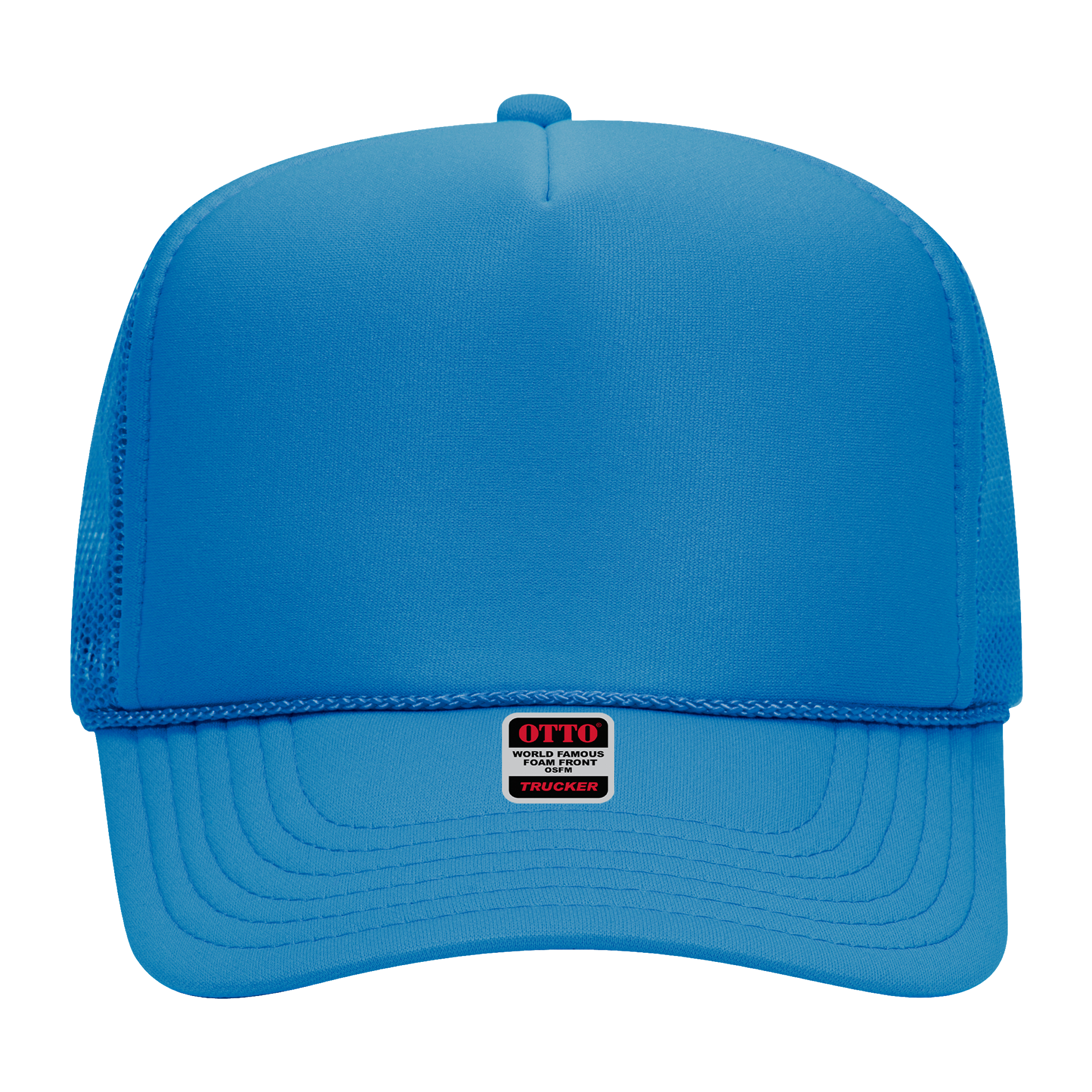 Your Five Trucker Crown Hat Own Panel Design OTTO Polyester Foam Front Back Mesh Apparel High